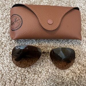 Ray-Ban aviators, worn but in great condition